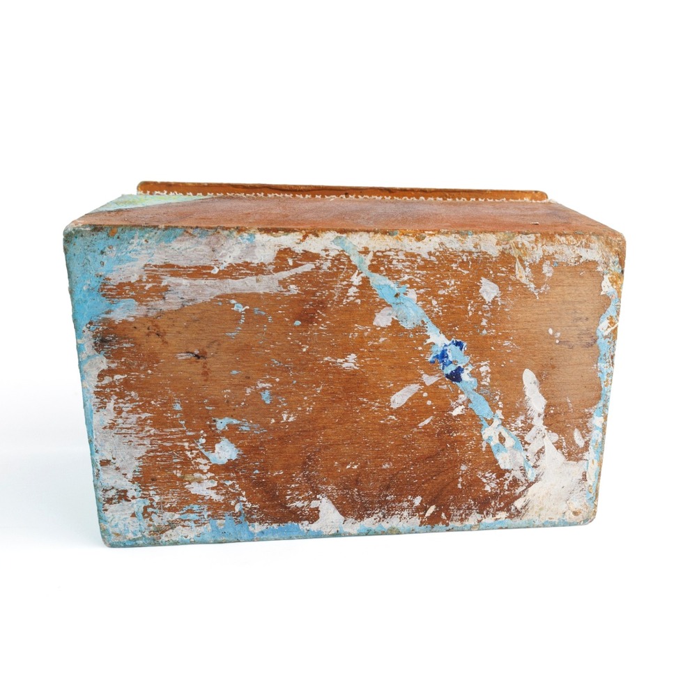 Hand Painted Recipe Box Dog Art Decoupage Unique Kitchen Decor Storage - Picture 6 of 10